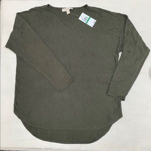 Michael Kors olive green ivy sweater new with tags